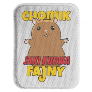 Naszywka prostokątna zaokrąglona Chomik kurwa