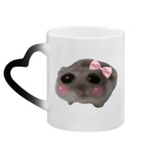 Kubki magiczne z uchwytem w kształcie serca