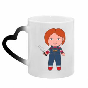 Kubki magiczne z uchwytem w kształcie serca
