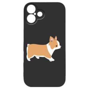 Etui na iPhone 16 Plus z psami Corgi w drodze