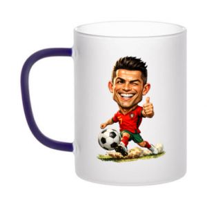 Kubek szroniony dwukolorowy Cristiano Ronaldo