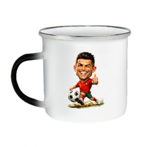 Kubek magiczny emaliowany Cristiano Ronaldo