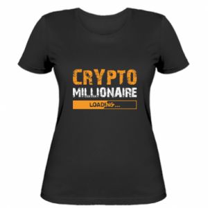 Koszulka damska Crypto Millionaire ładuje zabawny projekt Bitcoin