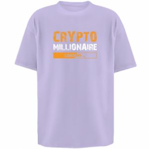 Koszulka oversize Crypto Millionaire ładuje zabawny projekt Bitcoin - PrintSalon Koszulka oversize Crypto Millionaire ładuje zabawny projekt Bitcoin