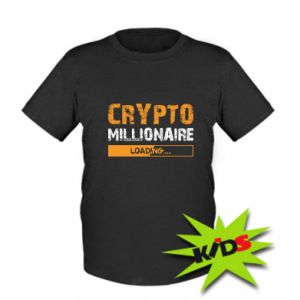 Koszulka dziecięca Crypto Millionaire ładuje zabawny projekt Bitcoin