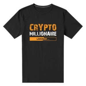 Koszulka premium męska Crypto Millionaire ładuje zabawny projekt Bitcoin