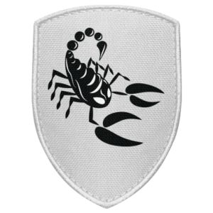 Naszywka tarcza Czarny skorpion