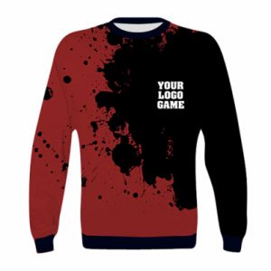 Bluza dziecięca Fullprint Czerwona kropelka i Twoje gra logo