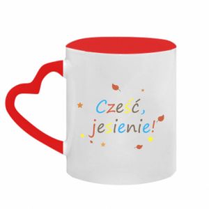 Kubki z uchwytem w kształcie serca dwukolorowe