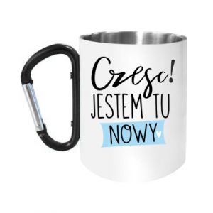 Kubki metalowe z uszkiem karabińczykiem