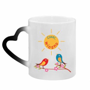 Kubki magiczne z uchwytem w kształcie serca
