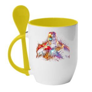 Kubki z ceramicznymi łyżkami