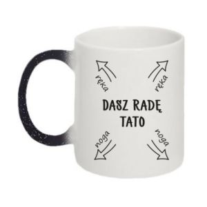 Kubki zmieniające kolor brokatowe