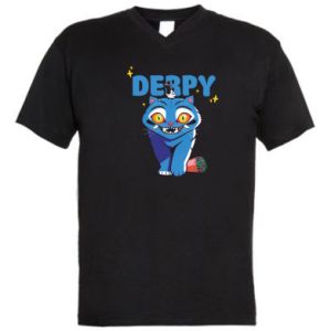 Koszulka V-neck męska Derpy