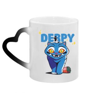 Kubek magiczny z uchwytem w kształcie serca Derpy