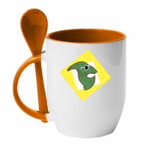 Kubki z ceramicznymi łyżkami