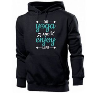 Bluza z kapturem męska Do yoga enjoy life