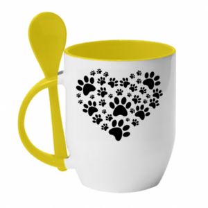 Kubki z ceramicznymi łyżkami