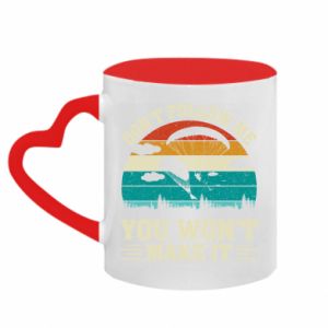 Kubki z uchwytem w kształcie serca dwukolorowe