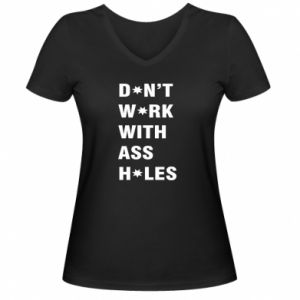 Koszulki V-neck damskie