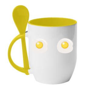 Kubki z ceramicznymi łyżkami
