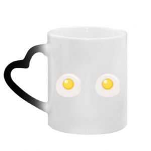 Kubki magiczne z uchwytem w kształcie serca
