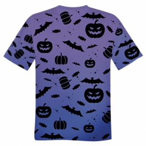 Męska koszulka Fullprint na Halloween Dynia wzór Halloween