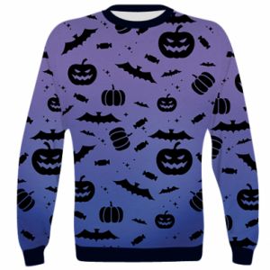 Bluza Fullprint na Halloween Dynia wzór Halloween