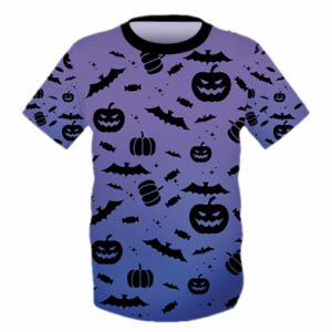 Dziecięca koszulka Fullprint na Halloween Dynia wzór Halloween