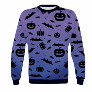 Bluza dziecięca Fullprint na Halloween Dynia wzór Halloween