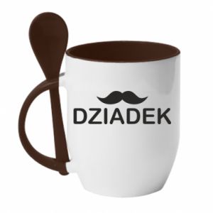 Kubki z ceramicznymi łyżkami