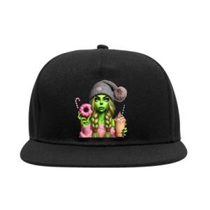Snapback Dziewczyna w stylu Grinch