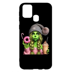 Etui na Samsung M31 Dziewczyna w stylu Grinch - PrintSalon Etui na Samsung M31 Dziewczyna w stylu Grinch