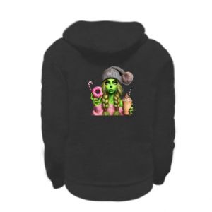 Bluza na zamek dziecięca Dziewczyna w stylu Grinch