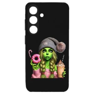 Etui na Samsung S24 Dziewczyna w stylu Grinch - PrintSalon Etui na Samsung S24 Dziewczyna w stylu Grinch