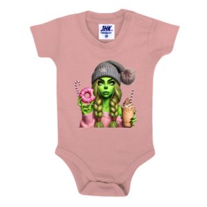 Body dziecięce Dziewczyna w stylu Grinch