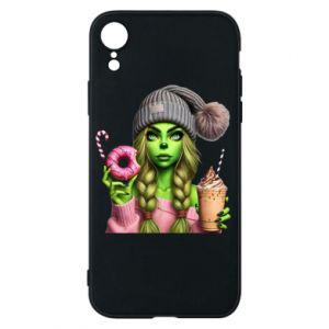 Etui na iPhone XR Dziewczyna w stylu Grinch