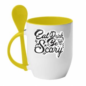 Kubki z ceramicznymi łyżkami
