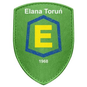 Naszywka tarcza Elana Toruń napis