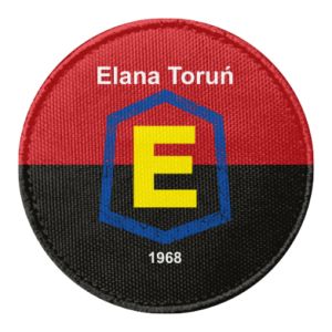 Naszywka okrągła Elana Toruń napis