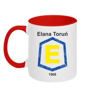 Kubek dwukolorowy Elana Toruń napis