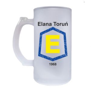 Kufel szroniony Elana Toruń napis - PrintSalon Kufel szroniony Elana Toruń napis