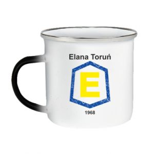 Kubek magiczny emaliowany Elana Toruń napis