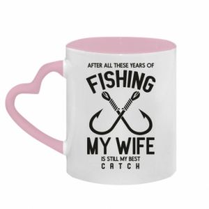 Kubki z uchwytem w kształcie serca dwukolorowe