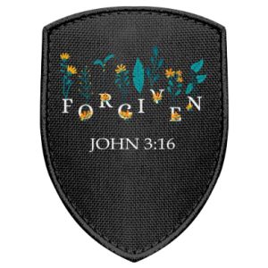 Naszywka tarcza Forgiven John 3:16