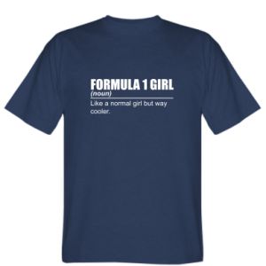 Koszulka męska Formuła 1 Dziewczyna