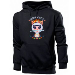 Bluza z kapturem męska z kotami Frida Catlo