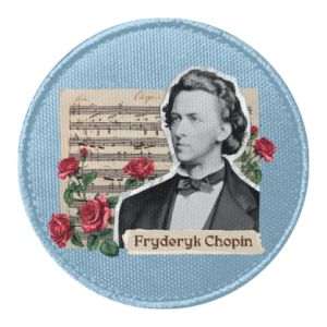 Naszywka okrągła Fryderyk Chopin