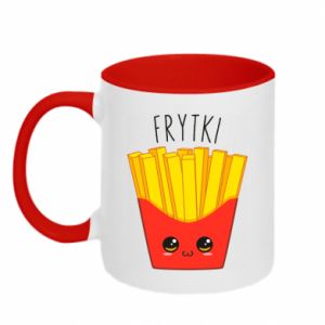 Kubek dwukolorowy Frytki śliczne