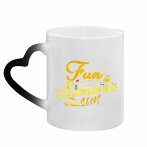 Kubki magiczne z uchwytem w kształcie serca